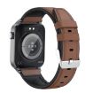 T50 1.85" Brown Leather Smart Watch IP67 Waterproof Voice Assistant - 3