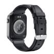 T50 1.85" Black Leather Band Smart Watch IP67 Waterproof - 3