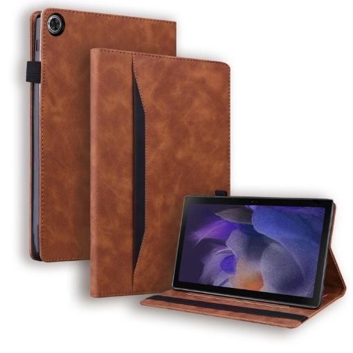 Samsung Galaxy Tab A8 10.5 2021 Shockproof Leather Case (Brown) - 1