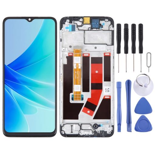 OPPO A57 4G OEM LCD Screen Digitizer Assembly with Frame - 1