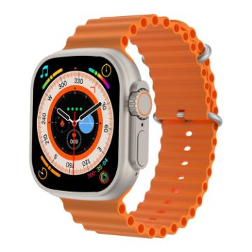 S800 Ultra Max Smart Watch 1.96" TFT, Heart/BP Monitoring (Orange) - 1