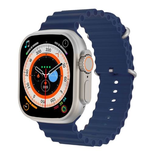 S800 Ultra Max Smart Watch, 1.96" TFT, Heart Rate/Pressure, Blue - 1