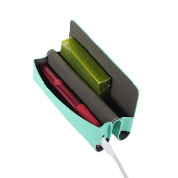 IQOS ILUMA ONE Mint Green Leather E-cigarette Storage Bag - 1