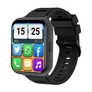 Q668 Black 4G Smart Watch, 1.99" Screen, Android 9.0, 2GB+16GB - 1