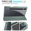 Samsung Galaxy Tab S8 Ultra Deep Green Acrylic Leather Case - 4