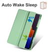 Samsung Galaxy Tab S8 Ultra Green 3-fold Leather Tablet Case - 2