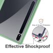 Samsung Galaxy Tab S8 Ultra Green 3-fold Leather Tablet Case - 5