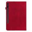 Red Peacock Embossed Leather Case for Galaxy Tab S10+/S9+ - 3