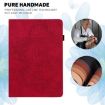 Red Peacock Embossed Leather Case for Galaxy Tab S10+/S9+ - 4