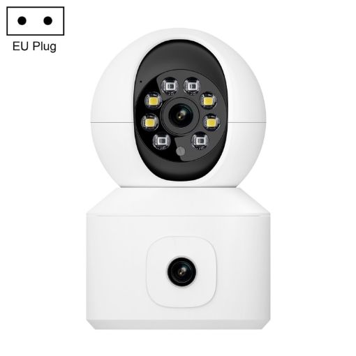 ESCAM QF010 2x2MP Dual Lens WiFi Camera with Motion Detection (EU Plug) - 1