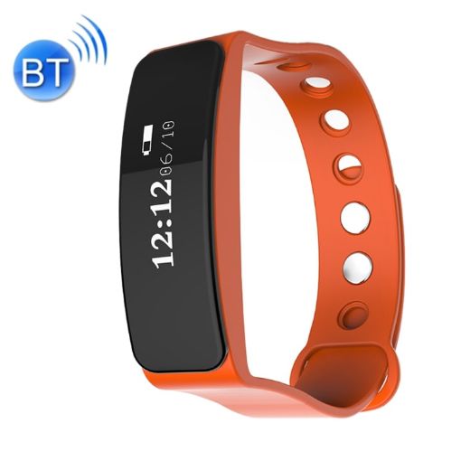 TLW05 0.86" OLED Smart Bracelet, IP66 Waterproof, Bluetooth, Orange - 1