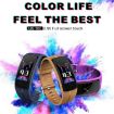 QS100 Smart Bracelet: Heart Rate, Sleep, & BP Monitor (Red) - 2