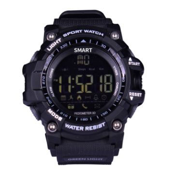 EX16 Sport Smart Watch: 1.12" LCD, IP67, Pedometer, Android/iOS - 1