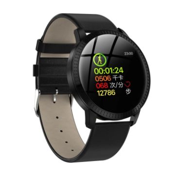 CF18 1.22" Black IPX67 Waterproof Smartwatch with Health Monitoring - 1