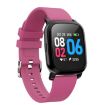 CV06 Smart Bracelet: 1.3" Screen, Heart & Sleep Monitoring, Magenta - 1