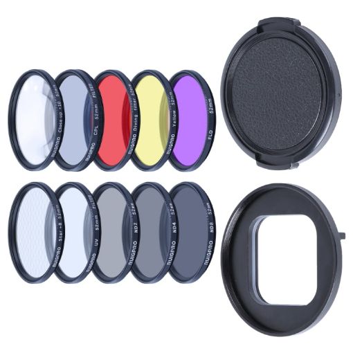 RUIGPRO 10-in-1 52mm Lens Filter Kit for GoPro HERO10/9 - 1