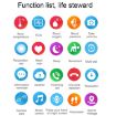 E86 Smart Watch, IP68 Waterproof, Blood Oxygen, Temp Monitor, Black - 6