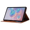 Samsung Galaxy Tab S7 FE/S7 Lite Leather Case, Red, Card Slots - 4