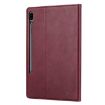 Samsung Galaxy Tab S7 FE Leather Case, Holder & Wallet - Wine Red - 2