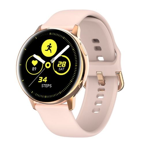 SG2 1.2" AMOLED Smart Watch, IP68, Heart Rate Monitor, Gold - 1