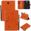 Samsung Galaxy Tab A8.0 T350 Orange Leather Case with Holder - 1