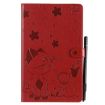 Samsung Galaxy Tab A9.7 T550 Leather Case, Red, Shockproof Flip Cover - 2
