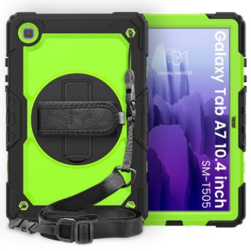 Shockproof Case for Samsung Galaxy Tab A7 with Holder & Straps - 1