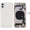 iPhone 11 Battery Back Cover with Side Keys & Camera Lens (White) - 1