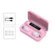 F9-9 TWS Bluetooth Earbuds with LED Display & Power Bank (Pink) - 2