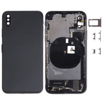 iPhone XS Battery Back Cover Assembly with Side Keys & More (Black) - 1