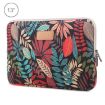 Lisen 13" Colorful Leaves Laptop Sleeve Case - Black - 1