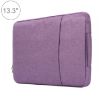 13.3" Purple Denim Laptop Bag, Zipper Case for MacBook & Lenovo - 1