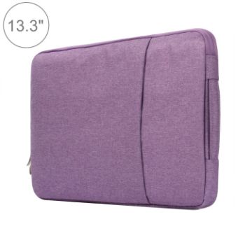 13.3" Purple Denim Laptop Bag, Zipper Case for MacBook & Lenovo - 1