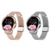 1.09" Silver IPS Smart Watch, IP67, Heart/Sleep Monitor, Steel Strap - 2