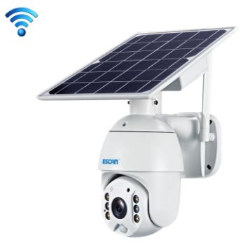 ESCAM QF280 1080P WiFi Solar Camera, Night Vision, Two-Way Audio - 1
