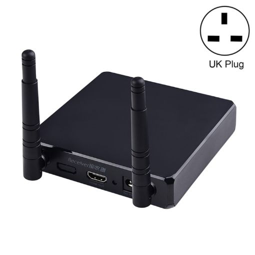 Measy FHD686-2 3D Wireless HDMI Extender, 1TX + 2RX, 200m Range, UK Plug - 1