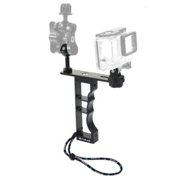 PULUZ CNC Aluminum Diving Bracket for GoPro & DJI, DSLR Cameras - 1
