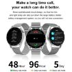 DT3pro Smart Watch, 1.36" Screen, IP67 Waterproof, Steel Band, Silver - 4