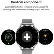 DT3pro Smart Watch, 1.36" Screen, IP67 Waterproof, Steel Band, Silver - 6