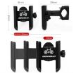 BENGGUO Aluminum Phone Holder for Bicycles & Motorcycles, Titanium - 3