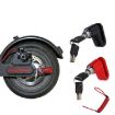 Red Multi-Function Electric Scooter Disc Brake Lock, Anti-Theft - 3