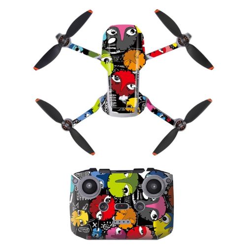 Sunnylife Big Eyes Monster Stickers for DJI Mini 2/4K/SE Drone - 1