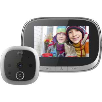 SF550 4.3" Digital Door Viewer with PIR, Night Vision, 145 Wide Angle - 1