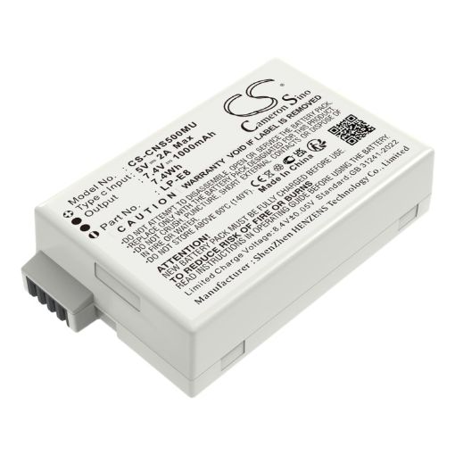 Battery for Canon EOS Rebel & Kiss Series (LP-E8) - 1