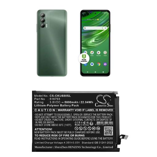 Cricket U680AC Outlast Battery (p/n 516793) - 1