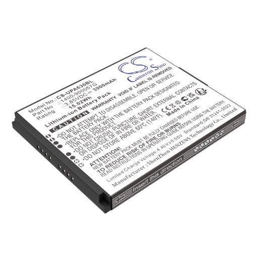 Battery for Unitech EA630 Plus EA630 (p/n 1400-900057G) - 1