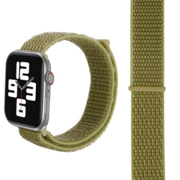 Apple Watch Nylon Band 42/41/40/38mm Dark Green Magic Stick Strap - 1