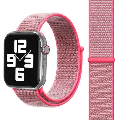 Apple Watch Band 42/41/40/38mm Pink Light Nylon with Magic Stick - 1