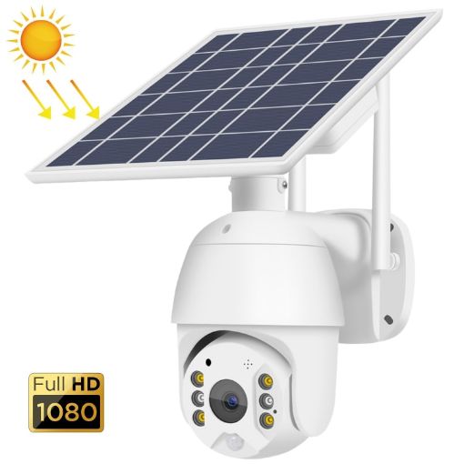T16 1080P Full HD Solar WiFi Camera, PIR Alarm, Night Vision, 2-Way Audio - 1