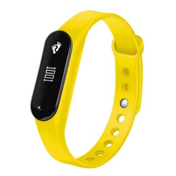 CHIGU C6 Yellow Smart Bracelet: OLED Display, Heart Rate, Pedometer - 1